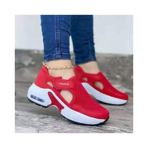 New Women Fashion Vulcanized Sneakers Platform Solid Color Flats Ladies Shoes Casual Breathable Wedges Ladies Walking Sneakers