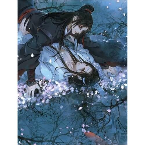 Mo Dao Zu Shi DIY 11CT Cross Stitch Embroidery Kits Craft Needlework Set Printed Canvas Cotton Thread Home Decoration Design