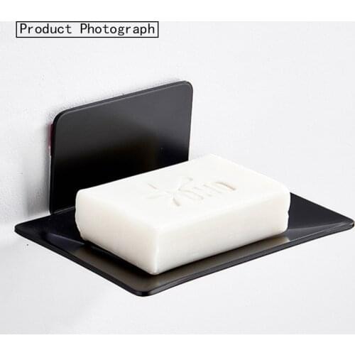 No Drilling Soap Dish Holder Wall Mounted Soap Sponge Holder for Bathroom Organizer Kitchen Soap Holder Metal Soap Holder