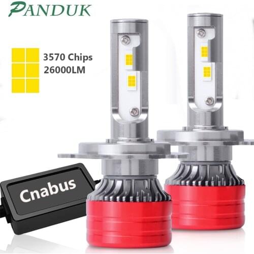 PANDUK H4 Led Headlight for Auto 26000LM CANBUS LED Bulb for Car Light Bulb H1 H7 LED H11 9005 9006 HB3 HB4 12V 6000K Car Light