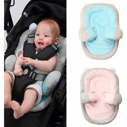 Infant stroller cushion car seat accessories pram soft mattress liner mat infant shoulder belt strap cover Neck Protection pad