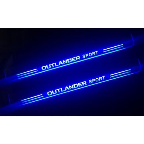 Welcome Pedal Lights For Mitsubishi Outlander Sport 2011 - 2019 Pedal car Door Sill Pathway Lamps led thresholds scuff plates