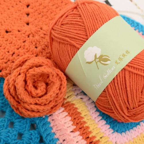 10pcs crochet yarn 100% cotton soft skin-friendly hand knitting yarn lana hilos para tejer a ganchillo crochet