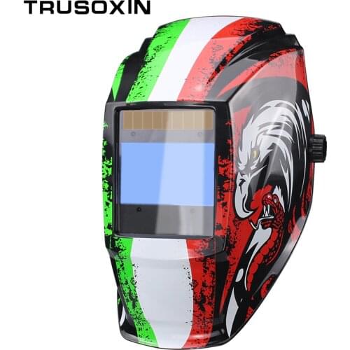 Rechangeable Battery 4 Arc Sensor Big View Solar Auto Darkening/Shading Grinding/Polish Welding Helmet/Welder Goggles/Mask/Cap