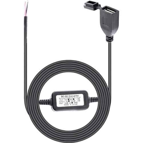 12V-24V USB Charger Concealed Waterproof USB Power Supply Port Socket Charger Motor Charger For Motorcycle Smart Phone GPS