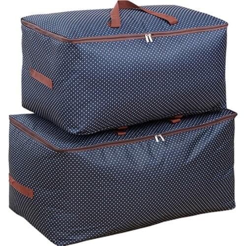 New Clothes Storage Bag Thickened Oxford Cloth Quilt Storage Bag Extra Large Quilt Clothing Quilt Bag Finishing Soft Storage Box