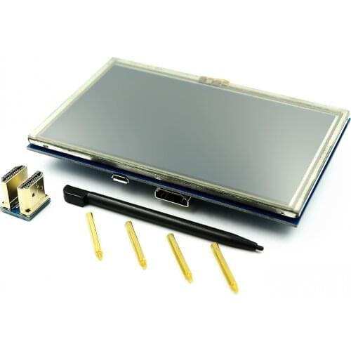 LCD module 5.0 inch Pi TFT 5 inch Resistive Touch Screen 5.0 inch LCD shield module HDMI interface for Raspberry Pi 3 A+/B+/2B