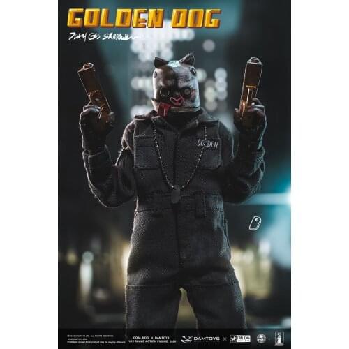 1/12 DAMTOYS x COALDOG PES022 GOLDEN DOG Figuer Model 6'' Dog Head Male Soldier Action Body Doll