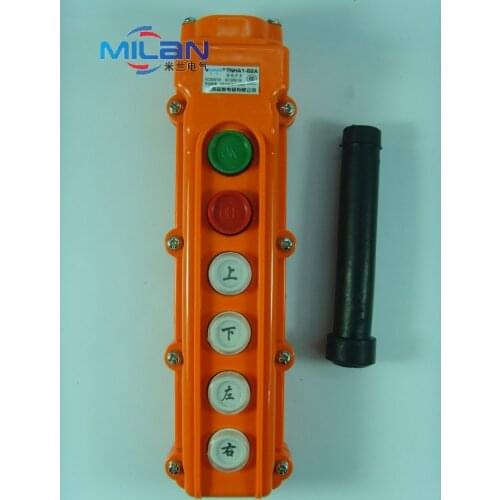 1PCS TNHA1-62A COB-62A Rainproof Hoist Push Button Switch for Hoist Crane Control 250V 5A