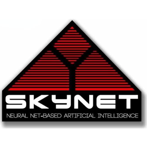 13cm X 9.5cm 1 Pcs for Skynet Terminator Movie Novelty Decal Car Assessoires VAN SUV GTR Decoration Creative Stickers