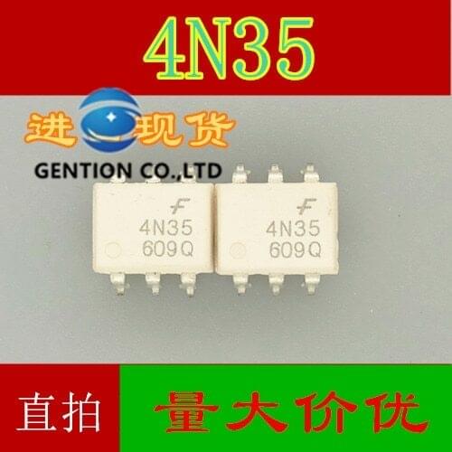 20PCS 4N35 integrated transistor output SOP-6 4N35SR2M light coupling in stock 100% new and original