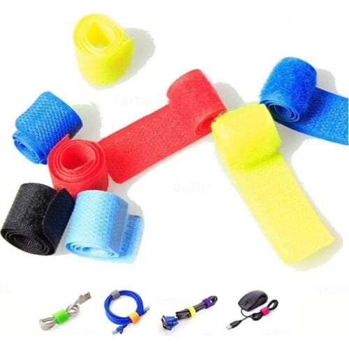 50Pcs Colorful Practical 2cm*17.5cm Cable Ties Nylon Strap Power Wire Management Marker Straps