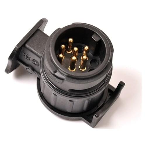 13 To 7 Pin Plug Adapter Trailer Connector 12V Towbar Towing Durable Waterproof Plugs Socket Adapter Protects Connections