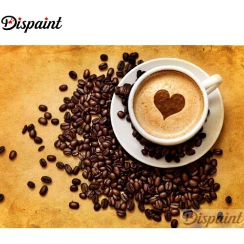 Dispaint Full Square/Round Drill 5D DIY Diamond Painting "Coffee landscape" 3D Embroidery Cross Stitch Home Decor Gift A11150