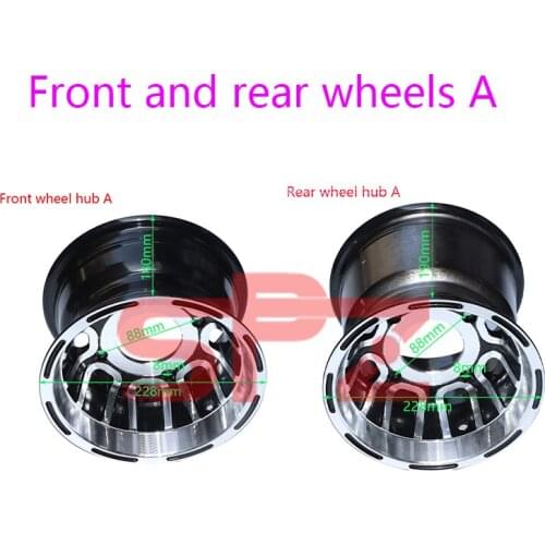 ATV accessories front and rear wheels 8-inch karting off-road 4-wheel aluminum rims for 19/20/21x7.00-8 18/20x9.50-8 tires