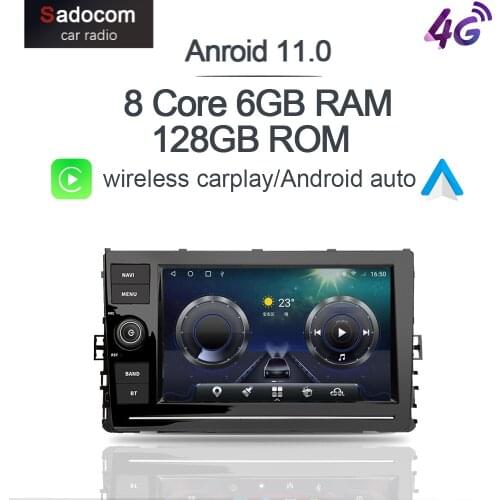 Carplay 8'' Android 10.0 Car DVD Player 8 Core 6GB RAM 128G ROM Radio car radio For VW Bora Lavida CC magotan golf polo sagitar