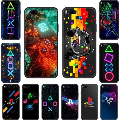 Play Station PS4 Phone case For Xiaomi Mi 6 8 9 A1 2 3 Max3 Mix2 Mix2S X T Lite Pro black 3D cover soft coque painting funda