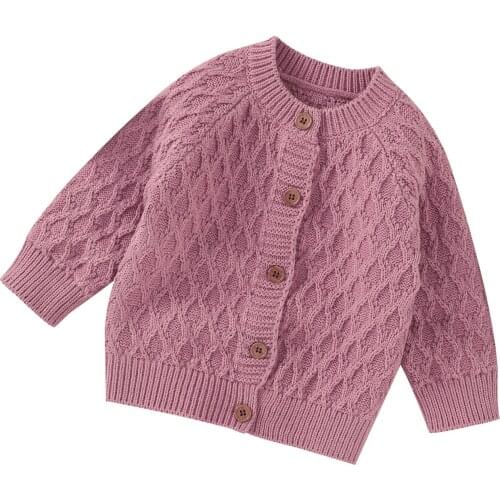 Newborn Baby Sweaters Cardigans Autumn Winter Warm Toddler & Infant Knitted Jackets & Coats Casual Long Sleeve Children Knitwear