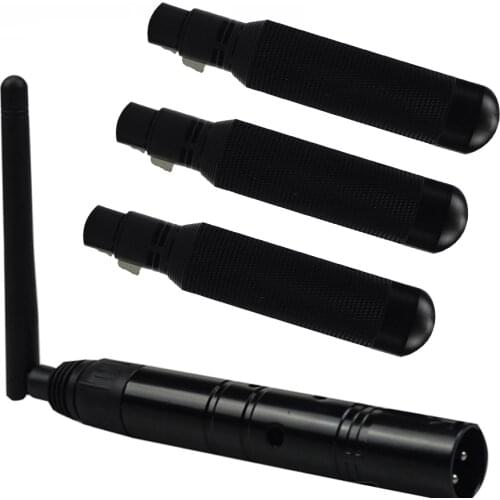 Dmx512 3 pcs Receiver 1pcs Transmitter Dmx Light Effect Battery Wireless 2.4 GISM 500 m Distance Communication Receiver