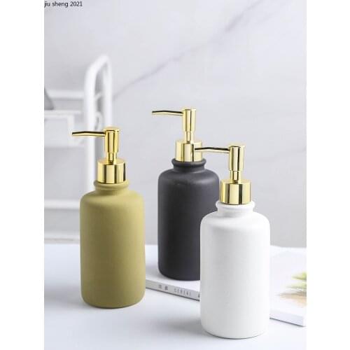 European Ceramic Lotion Bottle Household Shower Gel Shampoo Bottle Toilet Storage Container Soap Dispenser Bathroom Accessories