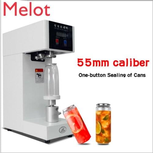 55mm Cans sealer Drink bottle sealer Beverage seal machine for 330ml/500/650ml PET Milk tea/Coffee Can sealer 220V/110V