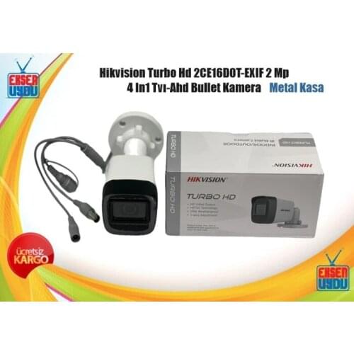Hikvision Turbo Hd 2CE16D0T-EXIPF 2 Mp 4 In1 Tvı-Ahd Bullet Kamer