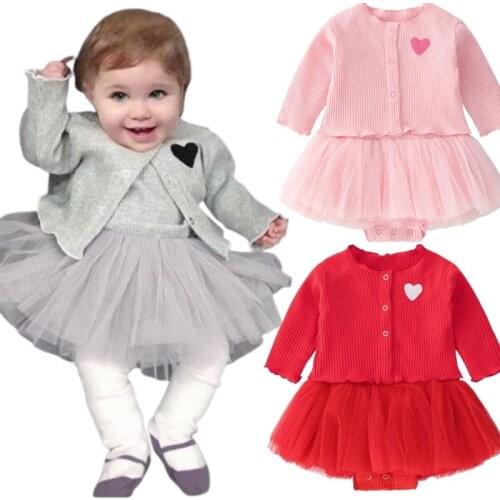 3Pcs Set Baby Girl Clothes Suit Leopard Romper+Tutu Skirt+Headband 1st Newborn Birthday Party Outfit Little Girls Dresses