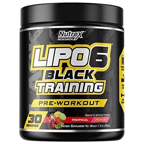 LIPO 6 BLACK TRAINING 204g/30 SERVING TROPICAL PUNCH NUTREX