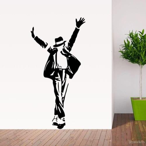 Best Selling Dancing Michael Jackson Wall Stickers Removable Vinyl wall Decor Wall decals Art Poster DIY Home Decor joy205
