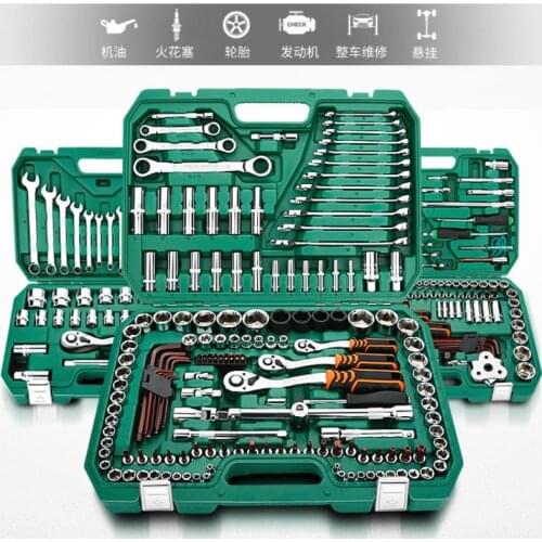 Tool Set Sleeve Auto Repair Tool Car Repair Auto Repair Combination Ratchet Wrench Universal Multifunctional Toolbox