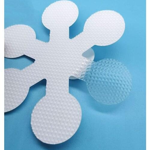 Bathroom Slip Transparent Non-Slip Tape Anti-Slip Strips Shower Stickers Square Round Snowflake S-shaped Antiskid Sticker