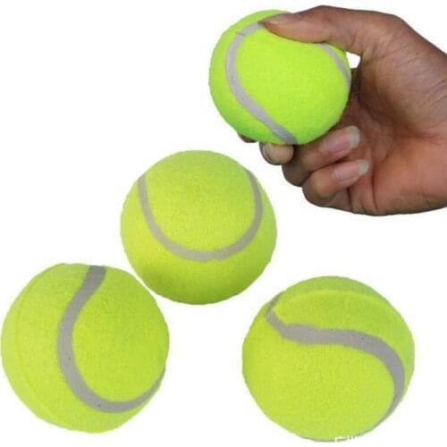 New Tennis Ball Dog Toys Chewing Cute Elastic Balls Interactive Dogs Cat Toys Home Pet Product Rattle Scratch Cat Dog Toys Balls