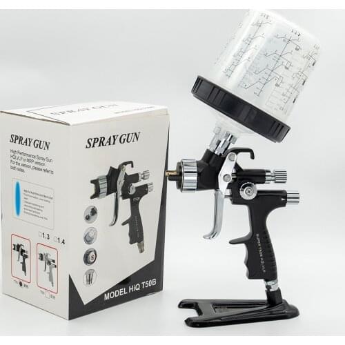 New High Quality T50B LVLP Spray Gun With PPS Type H/O Quick Fix Cup Painting Tool Paint Mixing Cup Car Paint Sprayer