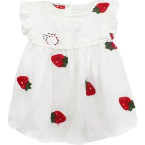 Baby Girls Clothes Summer Baby Dress Frill Sleeve Newborn Infant Dresses Cotton Pineapple Sleeveless Toddler Dresses