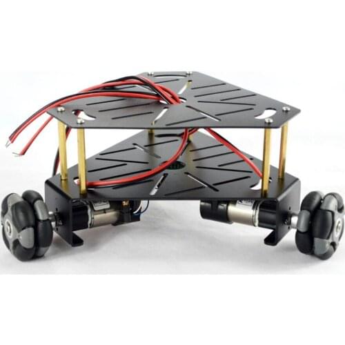 Official iSmaring 3WD 48mm Omni Wheel Robot Kit chassis(with encoder)Black 15001B Diy Tracked Crawler Caterpillar Track RC Toy