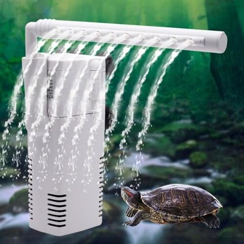 Mini Turtle Fish Tank Aquarium Submersible Water Oxygen Pump Internal Filter