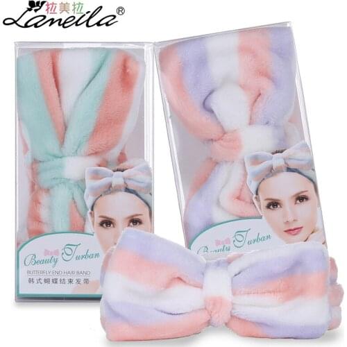 Hair Band Mask Apply Face Wash Bath Makeup South Korea Cute Anti-slip Hair Towel C0812