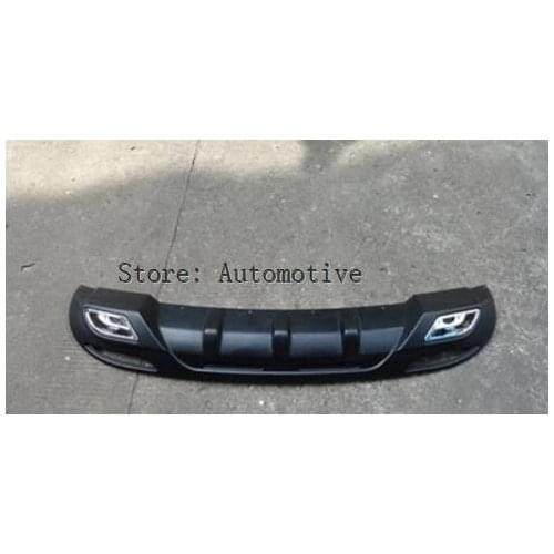 High Quality Black PP Rear Bumper guard Diffuser, rear lip with chrome line For 2011 2012 2013 for Hyundai SONATA 8GE i45