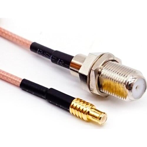RF coaxial coax cable F female to MCX male RG316 15CM Antenna Extender Cable Adapter Jumper for SDR