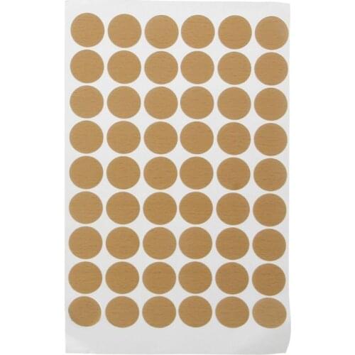 54Pcs 20mm Wooden Furniture Self Adhesive Cabinet Screw Cap Covers Hole Stickers N58A