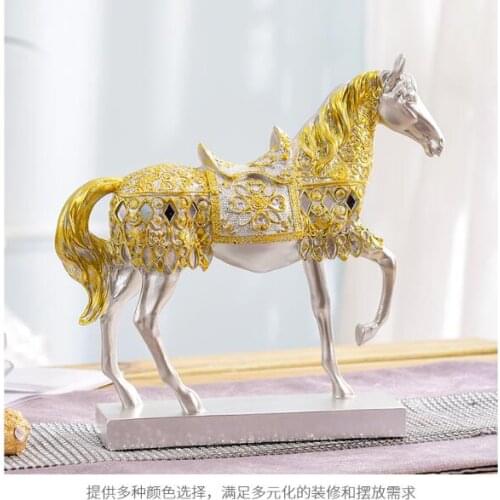 Special Offer HOME Shop lobby decoration Business Money Drawing Good luck Propitious Success HORSE FENG SHUI art Statue