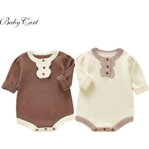 Knitted Baby Clothes Newborn Baby Romper Infant Boys Girls Romper Clothes Baby Jumpsuit For Boy Cotton Todder Romper Overalls