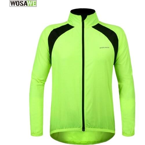 WOSAWE Waterproof Cycling Jersey Rain Jacket Ropa Ciclismo/Windproof Windcoat Bicycle Clothing MTB Bike Jacket Cycle Windbreak