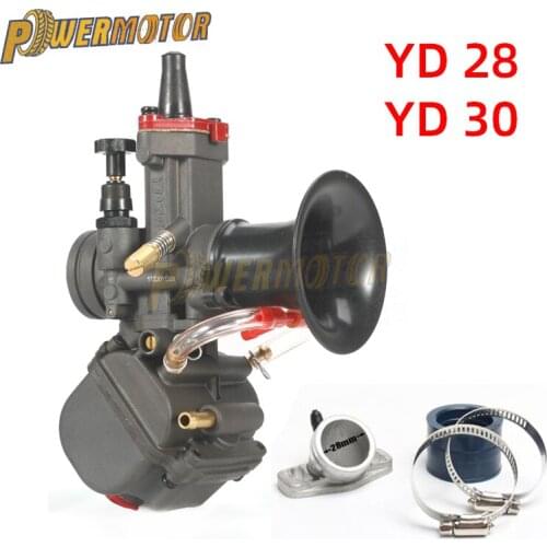 YD28/30mm Motorcycle Carburetor With Power Jet For Honda Monkey ATV Quad Go Kart Universal Maikuni PWK Scooters Dirt Bike