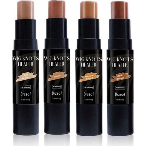 1PC 10g Lace Wig Knots Healer Tint Stick Coloring Dyeing Stick Makeup Mesh Hiding For Frontals Anti-sweat 4Colors