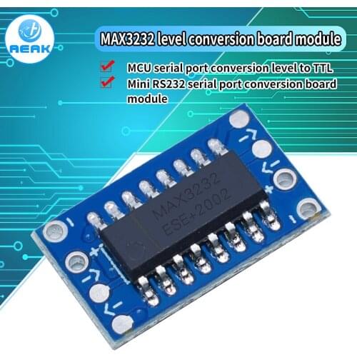 10PCS The mini RS232 MAX3232 turn TTL level conversion board serial conversion module.We are the manufacturer