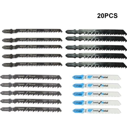 20pcs.lot Curve Saw Blade Woodworking Saw Blades Reciprocating Saw Blade T144d / T244d / T118a / T111c Cuttting Tools