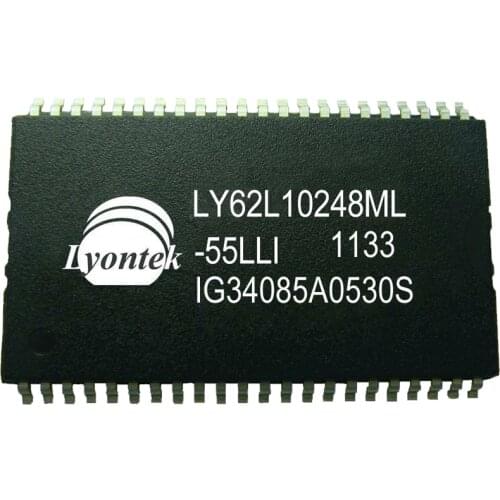 5pcs New Original LY62L10248ML-55LLI 8M Low Power SRAM1M x 8 TSOPII(44) 55ns 2.7 to 3.6V -40~85°C