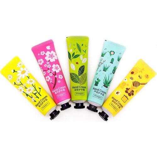 5PCS Plants Hand Cream Aloe Green Tea Propolis Moisturizing Hand Cream Nourishing Anti Chapping Oil Control Hand Care Choose