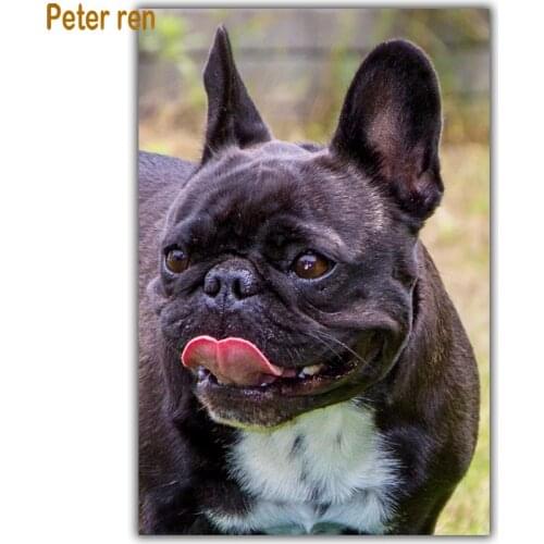 5D Diamond painting dog cross stitch Diy diamond embroidery animal Square/Round diamond Mosaic Rhinestone Decoration Black puppy